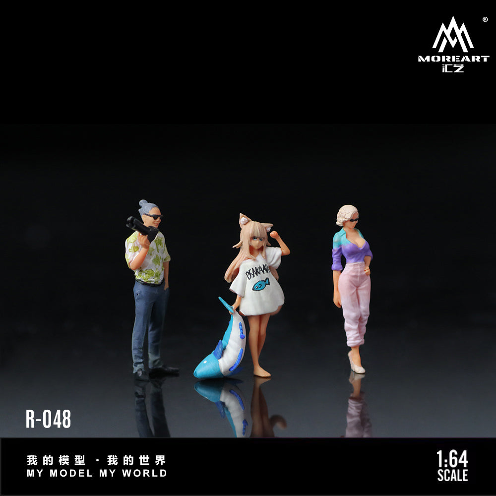 MoreArt 1:64 Anime Girl Photography Doll Set (3 Figures Set)