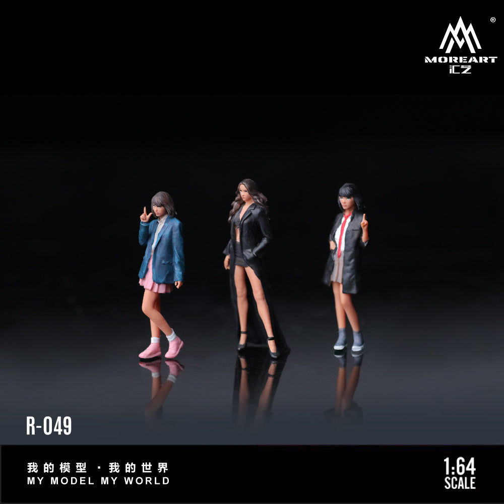 MoreArt 1:64 Wind Breaker and Pretty Doll Set (3 Figures Set)