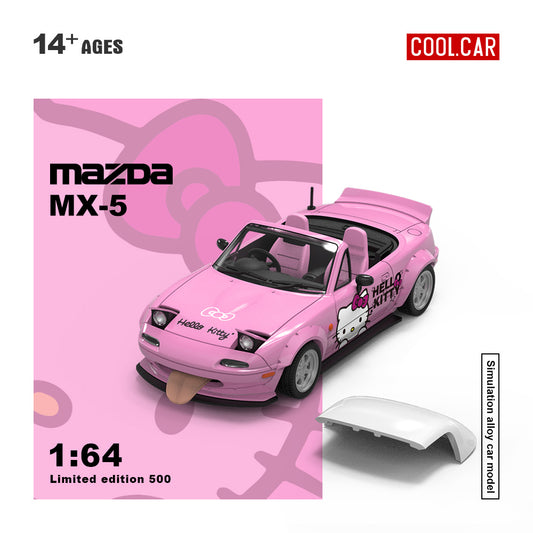 Cool.Car 1:64 Mazda MX-5 Hello Kitty Light Pink Edition