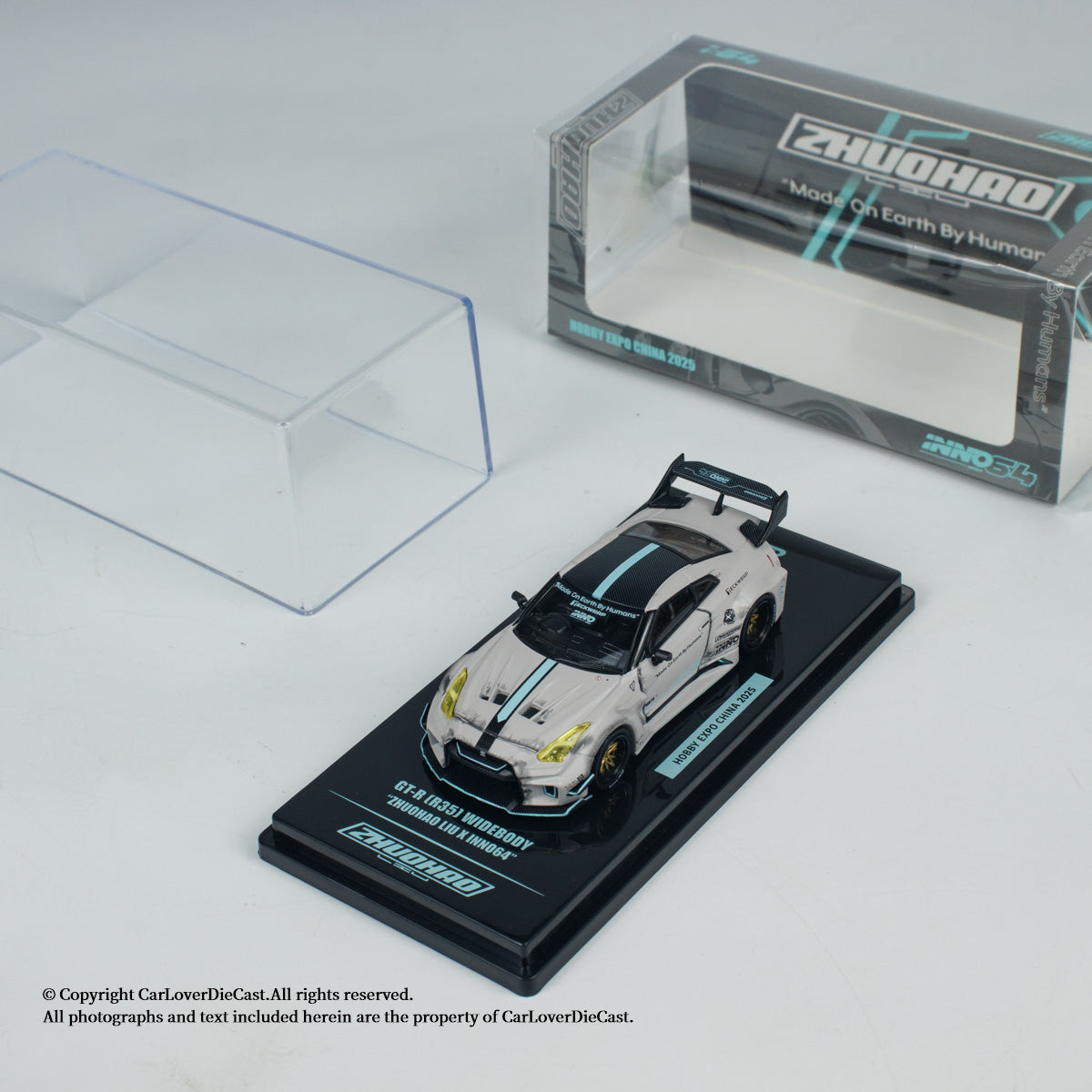 INNO64 1:64 Nissan GT-R R35 WIDEBODY ”ZHUOHAO LIU X INNO64" China Beijing Hobby Expo HEC 2025 Event Edition (IN64-R35SL-HEC25)