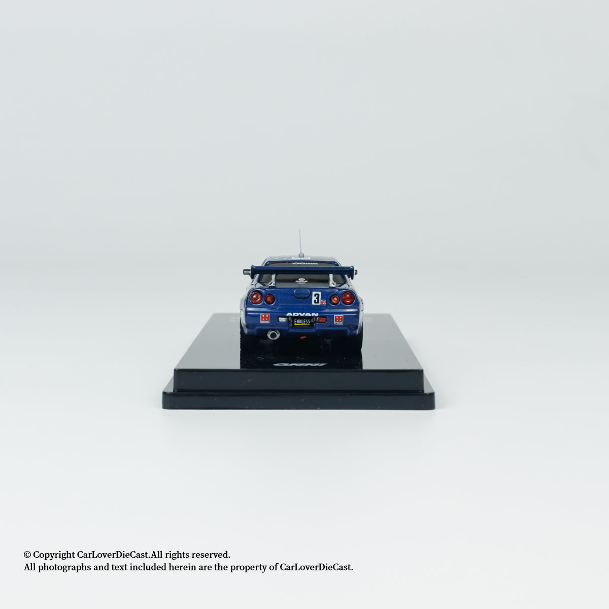 INNO64 1:64 NISSAN SKYLINE GT-R (R34) #3 ENDLESS ADVAN 2002 (IN64-R34-STS02W)