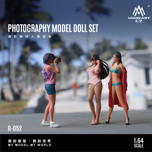 MoreArt 1:64 Photography Model Girls Doll Set (3 Figures Set)