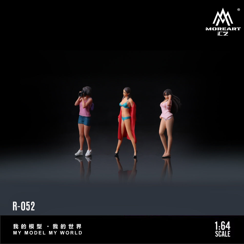 MoreArt 1:64 Photography Model Girls Doll Set (3 Figures Set)