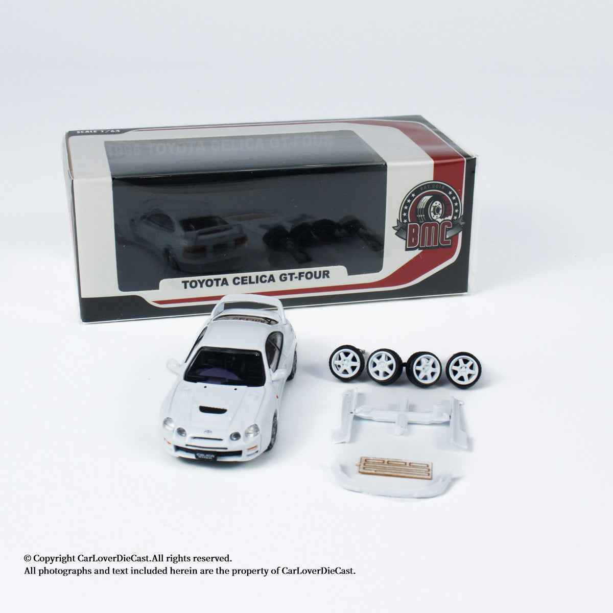 BM Creations 1:64 Toyota Celica GT Four RHD White