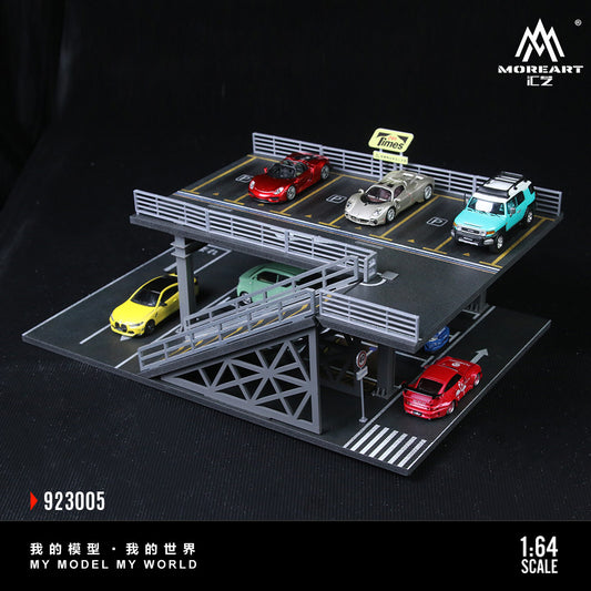 MoreArt 1:64 Steel Structure Platform Parking Scene Series E Model Diorama