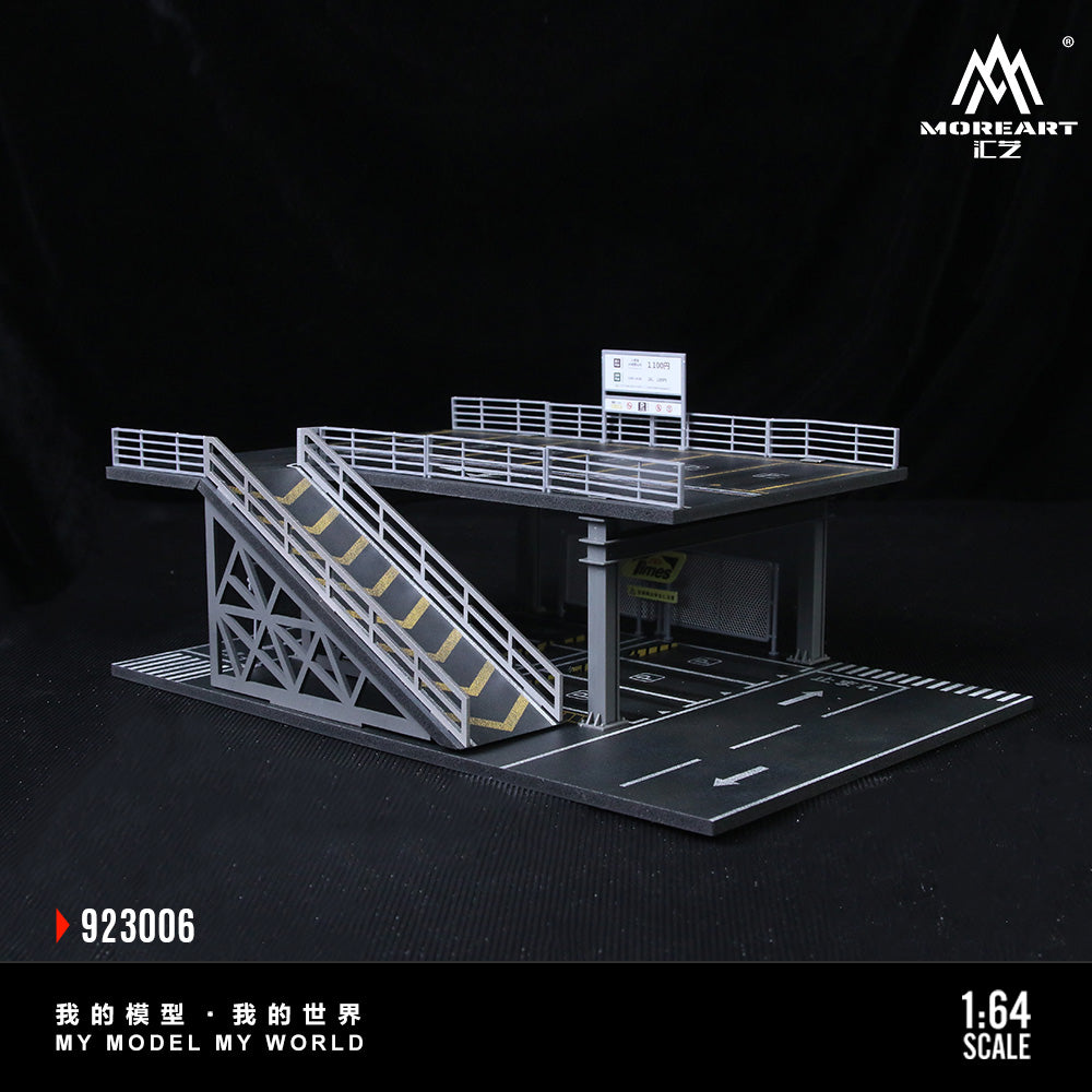 MoreArt 1:64 Steel Structure Platform Parking Scene Series F Model Diorama