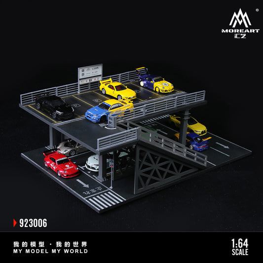 MoreArt 1:64 Steel Structure Platform Parking Scene Series F Model Diorama