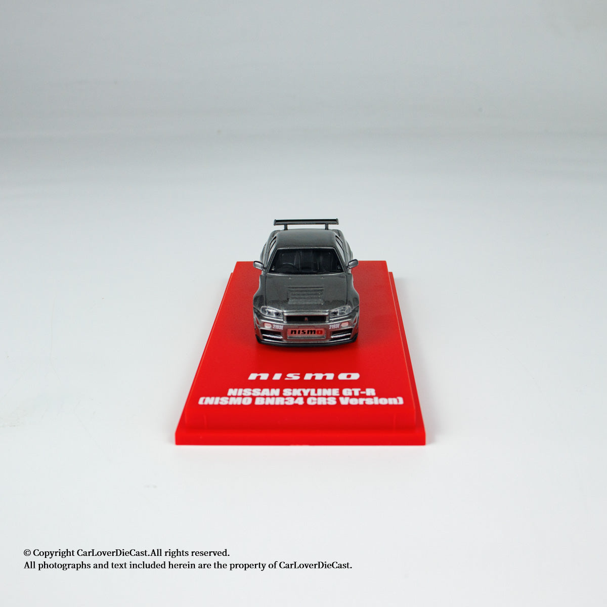 Kyosho 1:64 Nissan NISMO R34 GT-R Grey NISMO BNR34 CRS Version (MOTN LED Base Compatible)