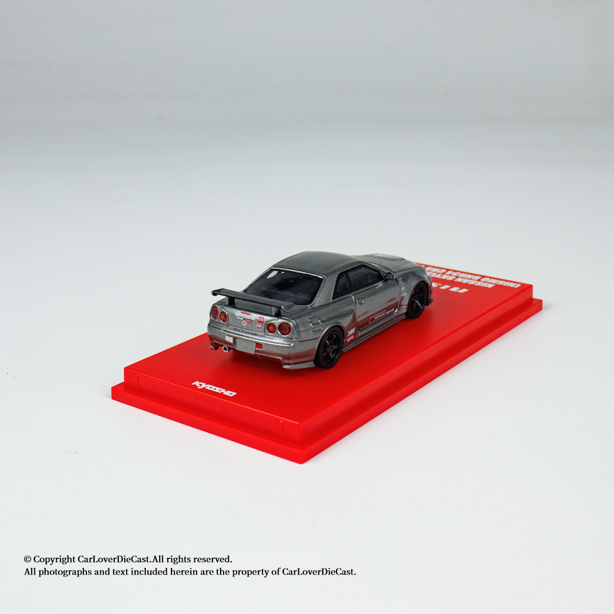 Kyosho 1:64 Nissan NISMO R34 GT-R Grey NISMO BNR34 CRS Version (MOTN LED Base Compatible)
