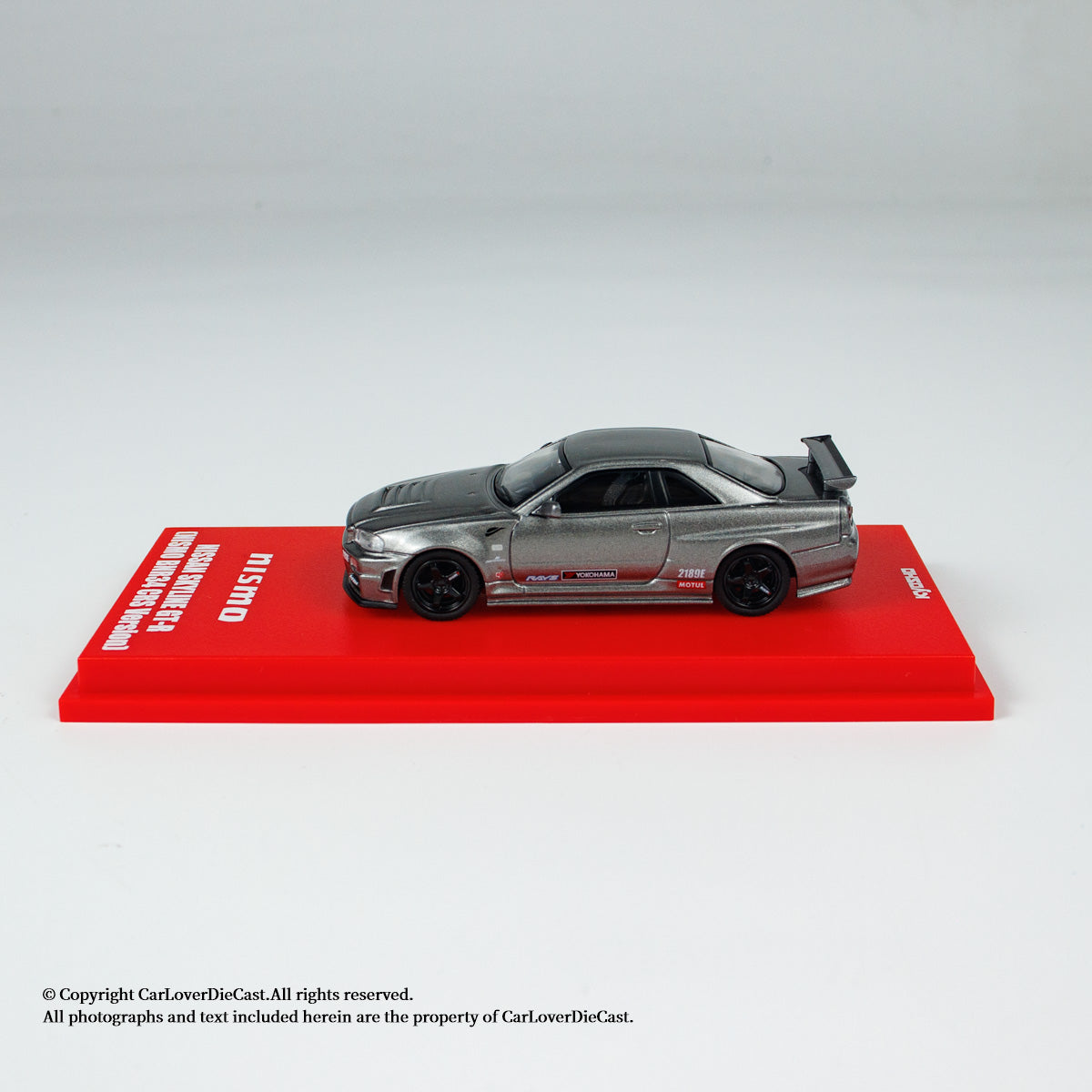 Kyosho 1:64 Nissan NISMO R34 GT-R Grey NISMO BNR34 CRS Version (MOTN LED Base Compatible)