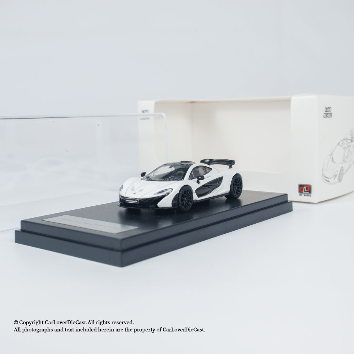 LCD Model 1:64 McLaren P1 White McLaren Official Licensed