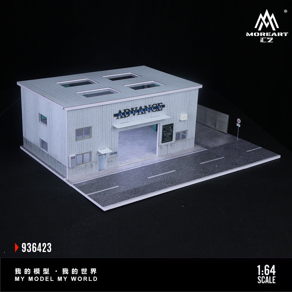 MoreArt 1:64 Yokohama Repair Shop Scene Model LED Light Diorama