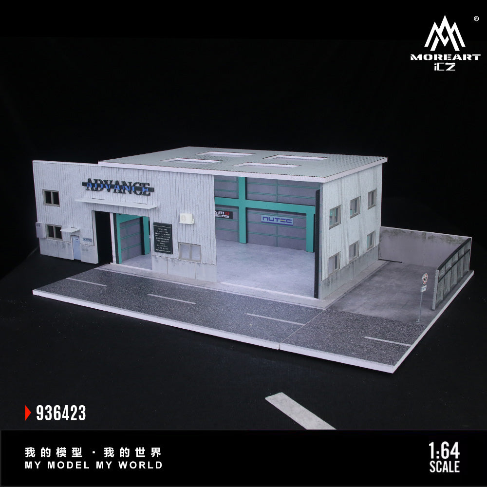 MoreArt 1:64 Yokohama Repair Shop Scene Model LED Light Diorama