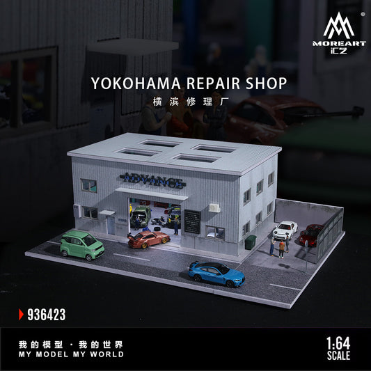 MoreArt 1:64 Yokohama Repair Shop Scene Model LED Light Diorama