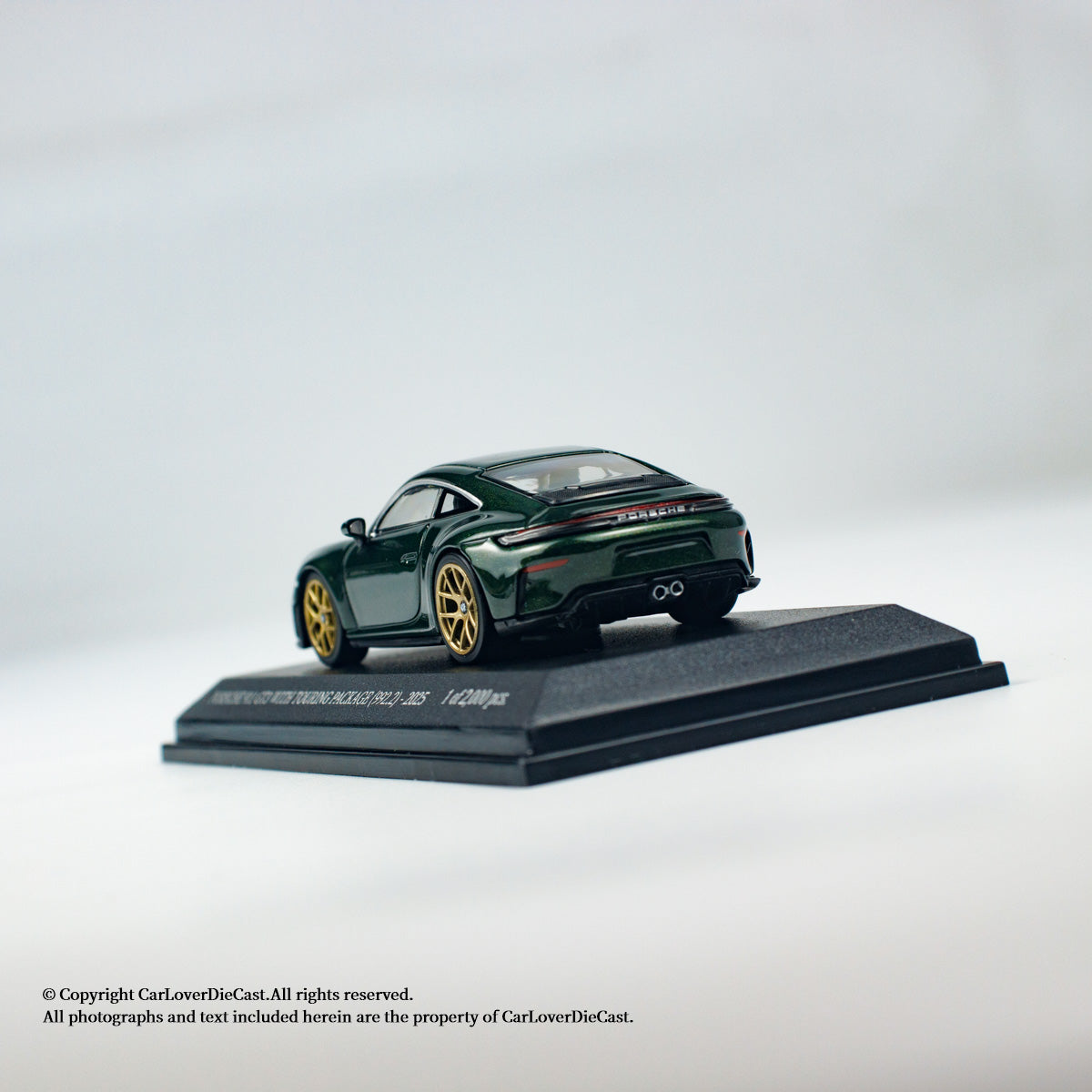 MINICHAMPS 1:64 PORSCHE 911 (992.2) GT3 TOURING - 2025 - GREEN METALLIC - EXCLUSIVE FOR CLDC