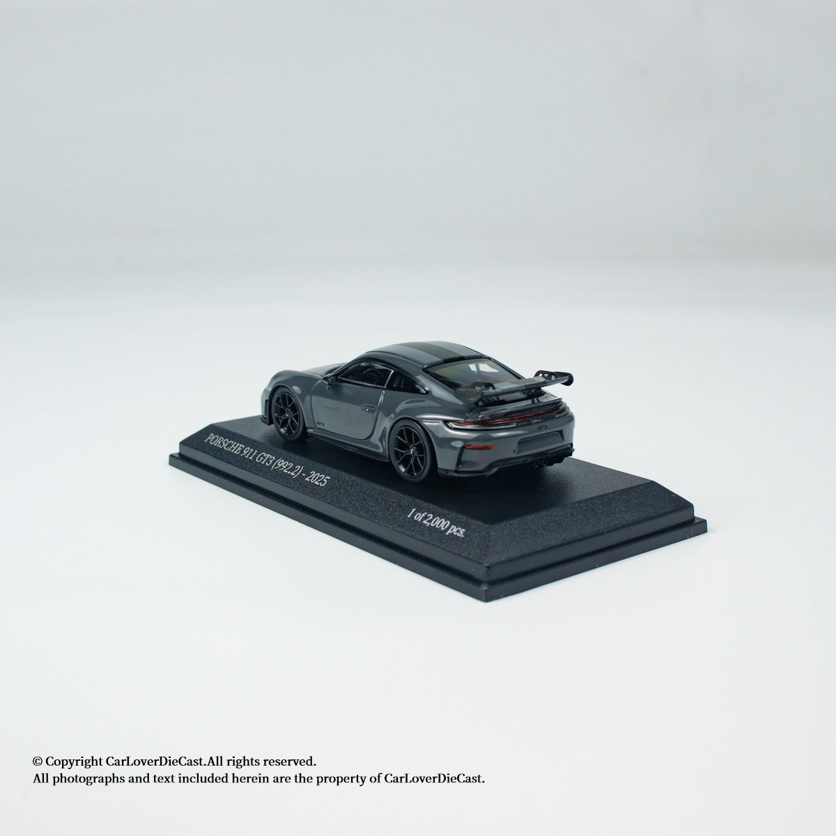 MINICHAMPS 1:64 PORSCHE 911 (992.2) GT3-2025-GREY W WEISSACH PACKAGE - EXCLUSIVE FOR CLDC