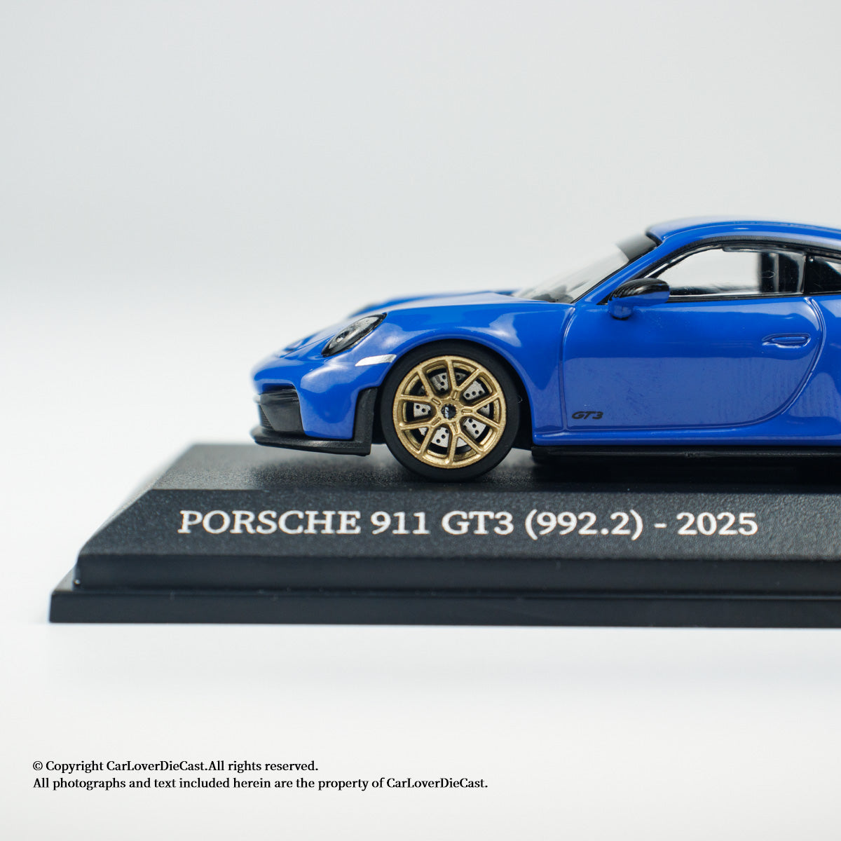 MINICHAMPS 1:64 PORSCHE 911 (992.2) GT3-2025-BLUE W WEISSACH PACKAGE - EXCLUSIVE FOR CLDC