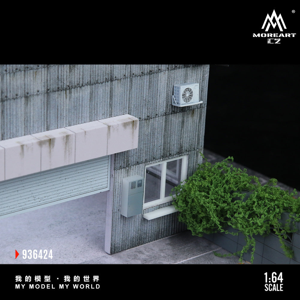 MoreArt 1:64 Factory Building C Scene Model LED Light Diorama
