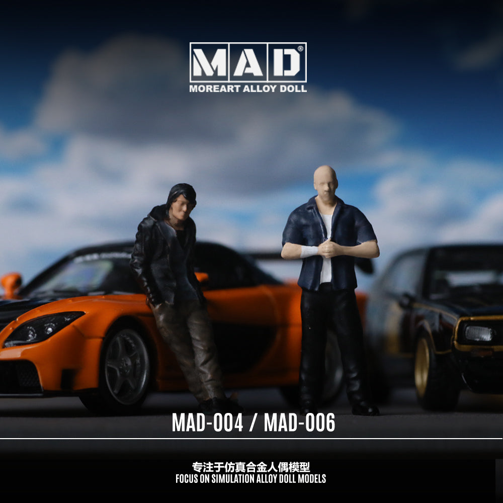 MoreArt 1:64 Fast and Furious Dom Figure (1 figure only, model car is not included)