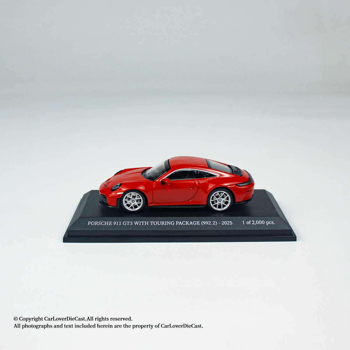 MINICHAMPS 1:64 PORSCHE 911 (992.2) GT3 TOURING - 2025 - RED - EXCLUSIVE FOR CLDC