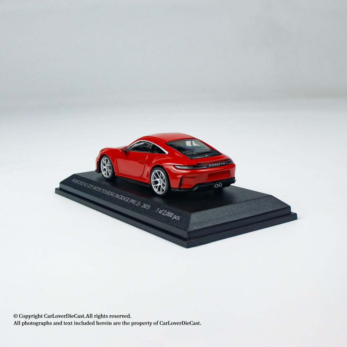 MINICHAMPS 1:64 PORSCHE 911 (992.2) GT3 TOURING - 2025 - RED - EXCLUSIVE FOR CLDC