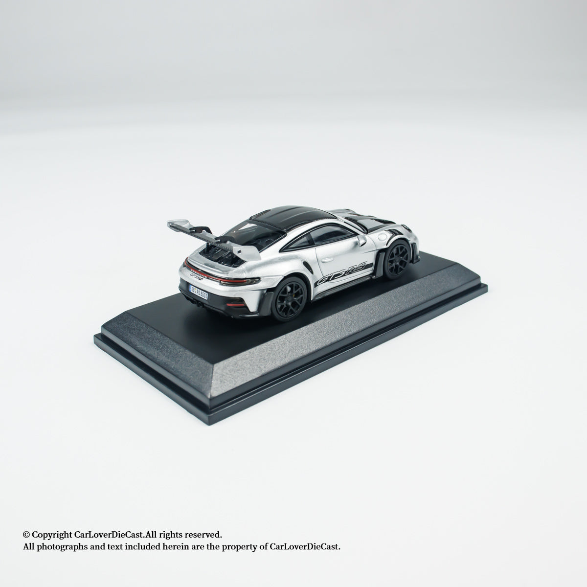 MINICHAMPS 1:64 PORSCHE 911 (992) GT3 RS - 2024 - SILVER METALLIC W WEISSACH - EXCLUSIVE FOR CLDC