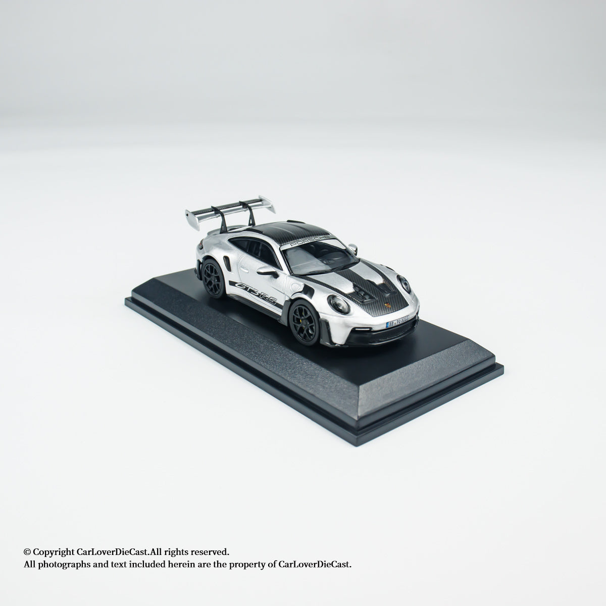 MINICHAMPS 1:64 PORSCHE 911 (992) GT3 RS - 2024 - SILVER METALLIC W WEISSACH - EXCLUSIVE FOR CLDC