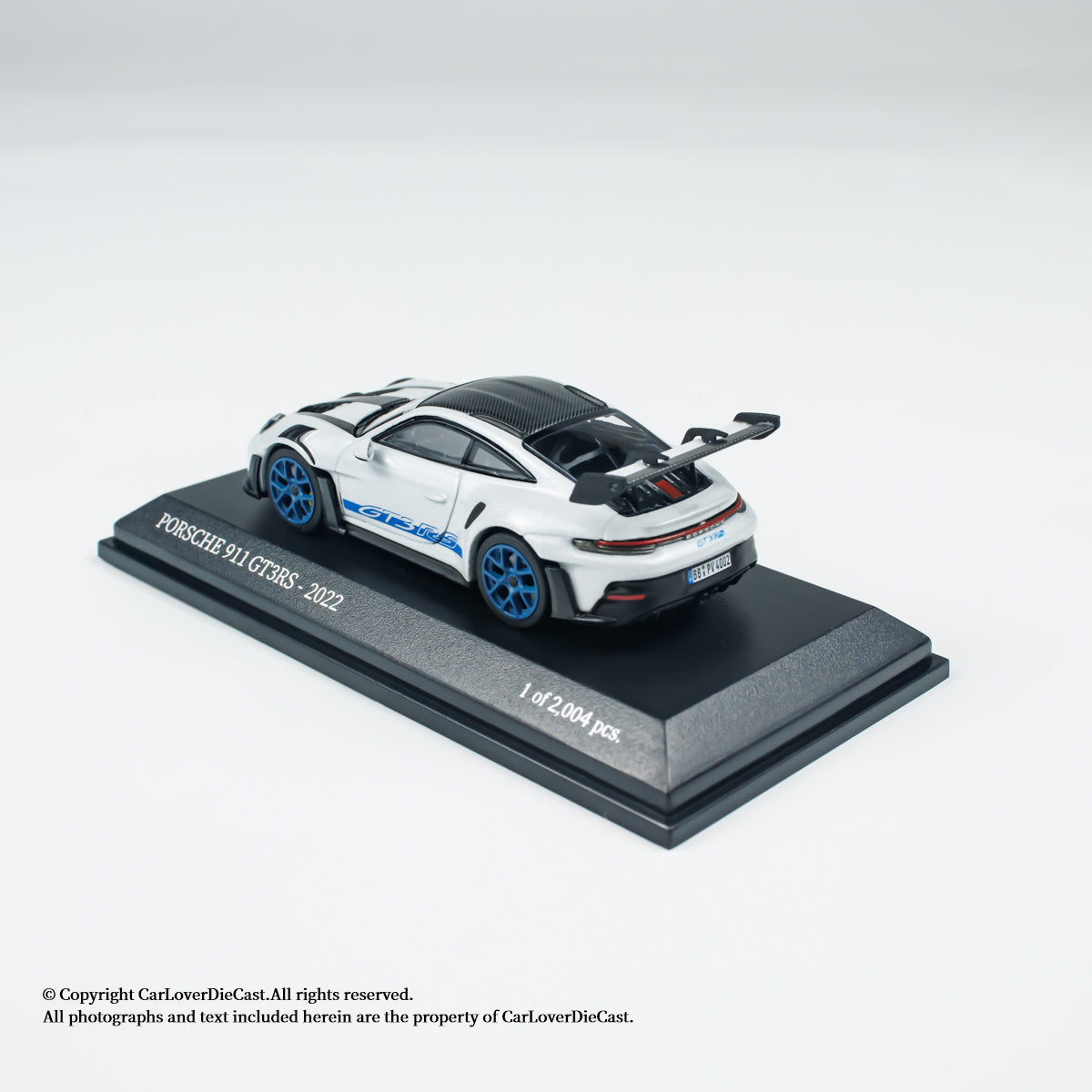 MINICHAMPS 1:64 PORSCHE 911 (992) GT3 RS - 2024 - GREY METALLIC W WEISSACH - EXCLUSIVE FOR CLDC