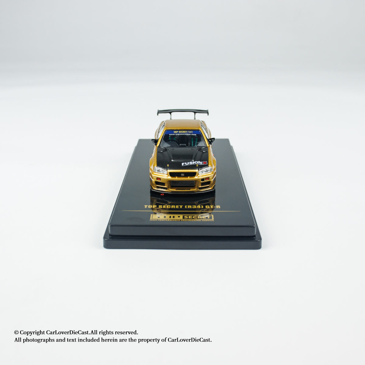 INNO64 1:64 Nissan TOP SECRET R34 GT-R Gold (IN64-R34TS-GOLD)