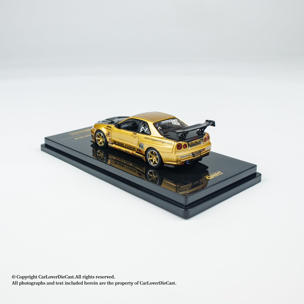 INNO64 1:64 Nissan TOP SECRET R34 GT-R Gold (IN64-R34TS-GOLD)