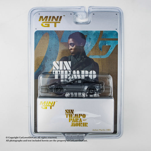Mini GT 1:64 Aston Martin DBS “No Time To Die” Blister Packaging Spanish Version (MGT00904-007S)
