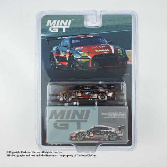 Mini GT 1:64 Nissan GT-R NISMO GT3 #11 "GAINER TANAX GT-R" GAINER 2023 SUPER GT SERIES in Blister Packaging (MGT00861-BL)
