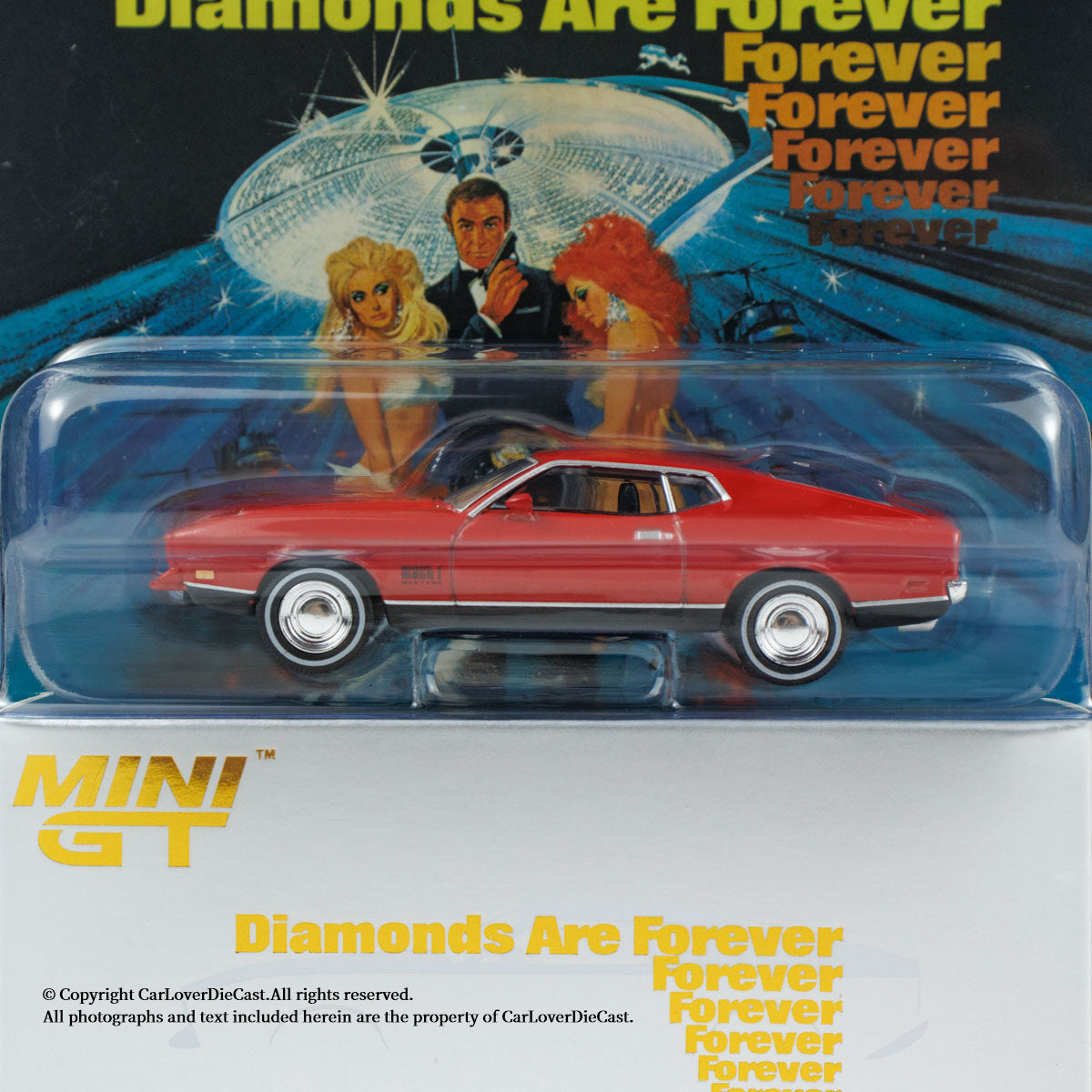 Mini GT 1:64 Ford Mustang Mach 1 "Diamonds Are Forever" in Blaster Packaging English Version (MGT00905-007ECH)