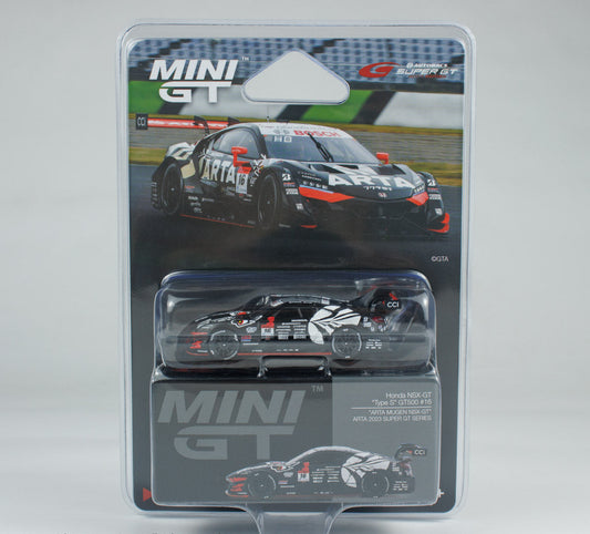 Mini GT 1:64 Honda NSX-GT "Type S" GT500 #16 "ARTA MUGEN NSX-GT " ARTA 2023 SUPER GT Series in Blister Packaging (MGT00787-BL)