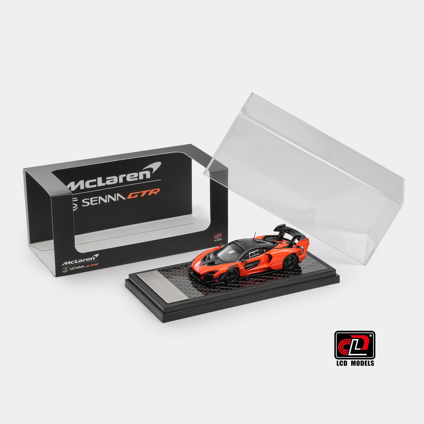 LCD Model 1:64 McLaren Senna GTR Papaya Orange McLaren Official Licensed