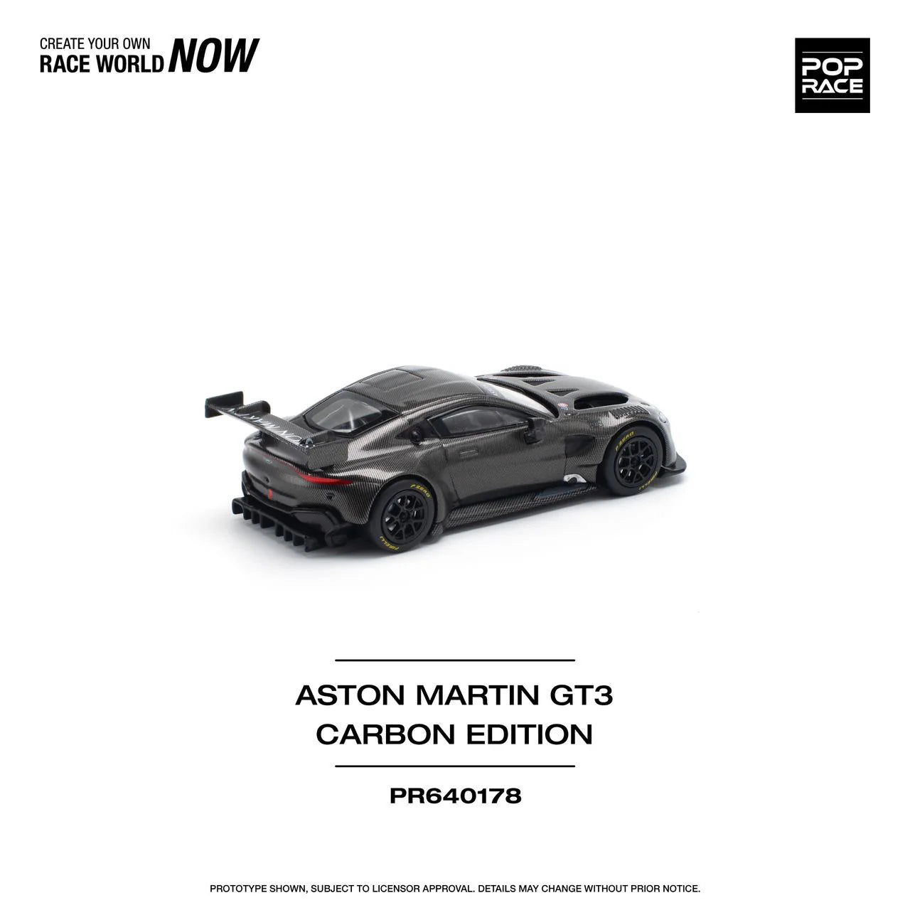 Pop Race 1:64 Aston Martin Vantage GT3 Carbon Edition (PR640178)