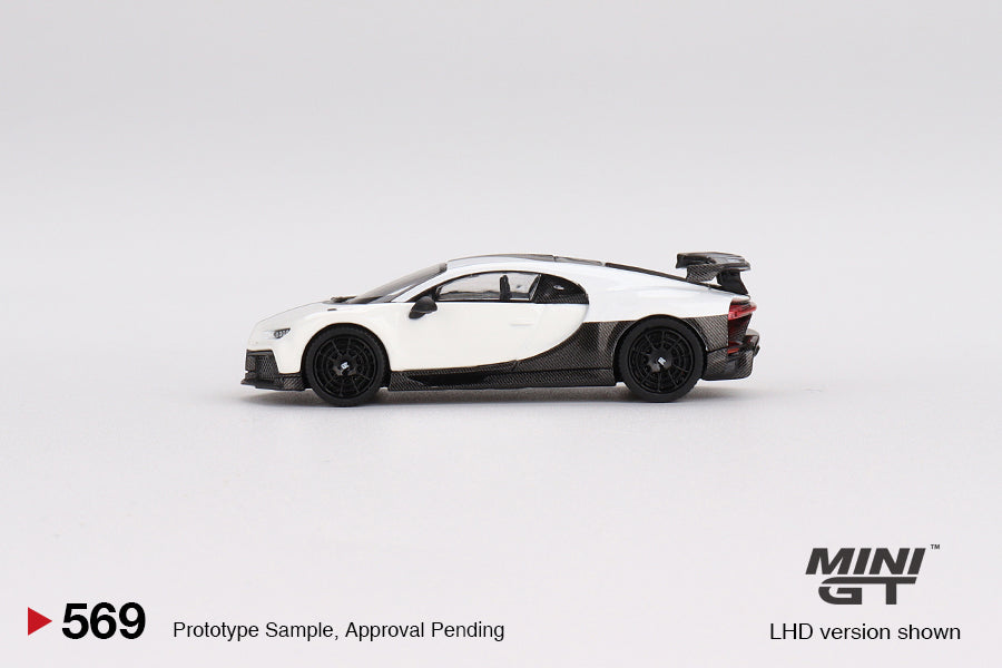 Mini GT 1/64 Bugatti Chiron Pur Sport White LHD(MGT00569-CH)