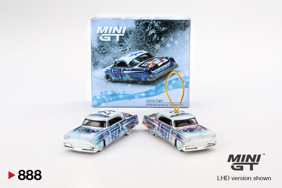 Mini GT 1:64 Lincoln Capri Christmas Hot Rod by Tim Sadchikov 2024 Christmas Edition (MGT00888-L)
