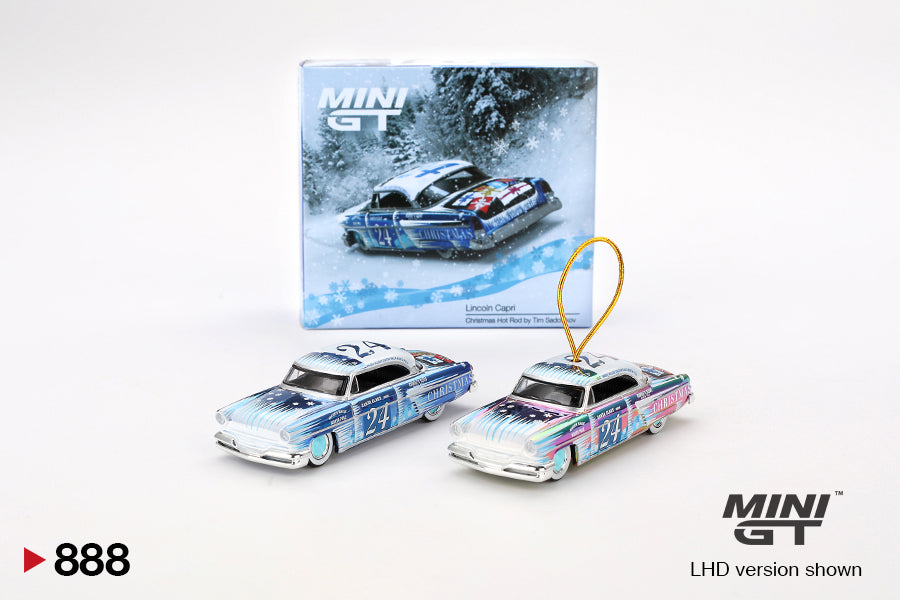 Mini GT 1:64 Lincoln Capri Christmas Hot Rod by Tim Sadchikov 2024 Christmas Edition (MGT00888-L)