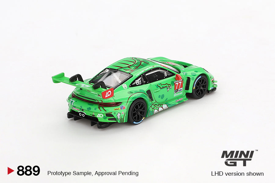 Mini GT 1:64 Porsche 911 GT3 R #77 AO Racing 2024 IMSA Daytona 24 Hrs GTD Pro 2nd Place (MGT00889CH) (Limit to 1 unit per person/address)