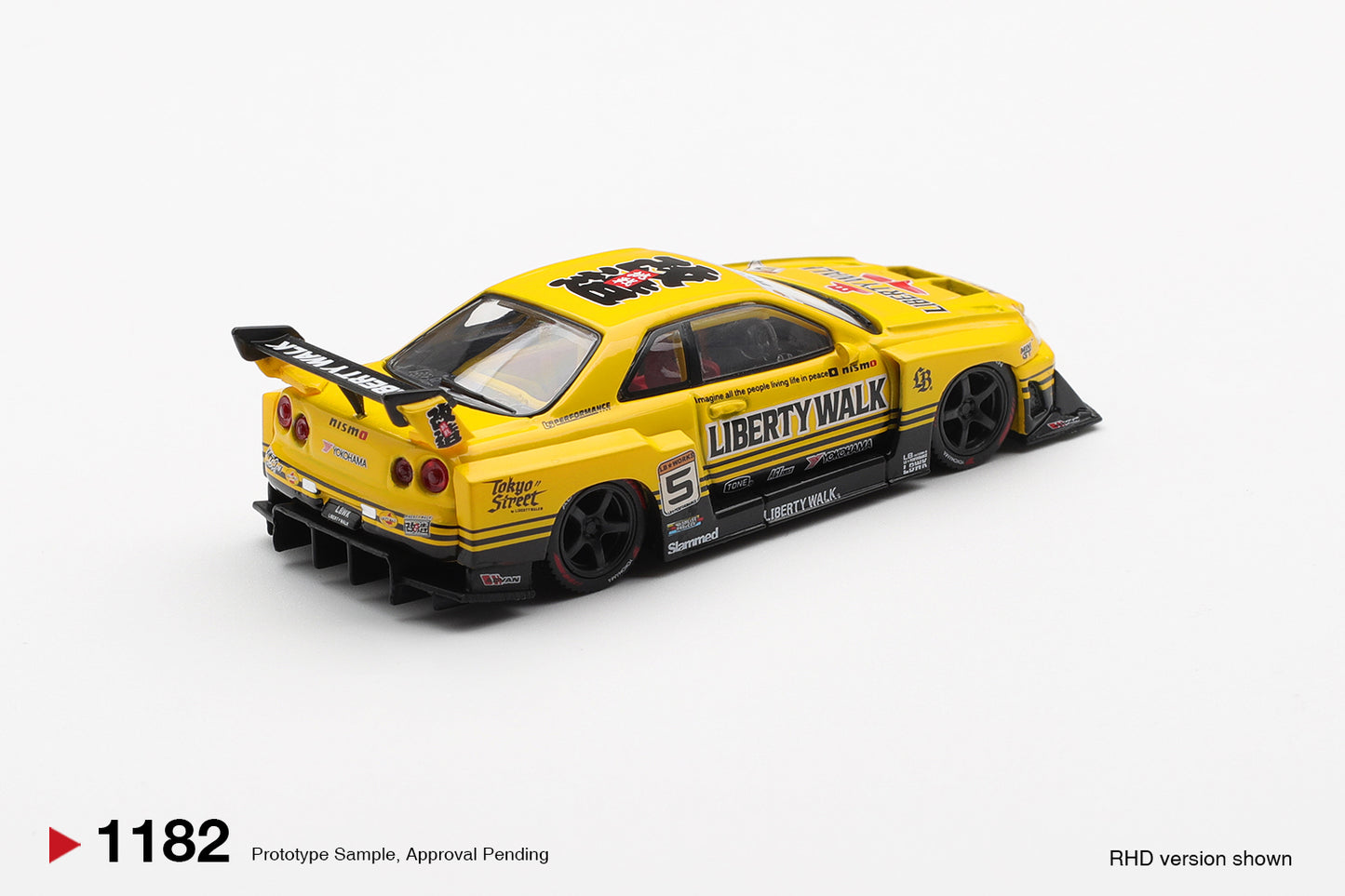 Mini GT 1:64 Nissan LB-ER34 Super Silhouette SKYLINE Sport Yellow (MGT01182-CH)