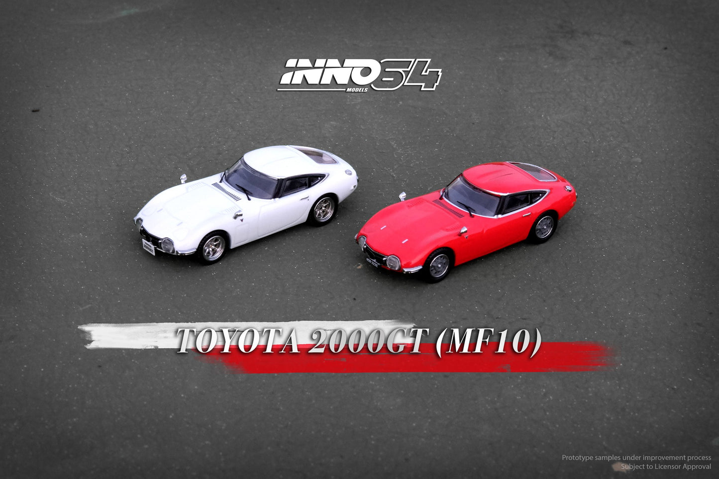 INNO64 1/64 TOYOTA 2000GT Solar Red