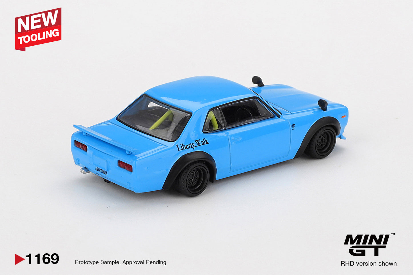 Mini GT 1:64 Nissan LB★Works HAKOSUKA Baby Blue (MGT01169-CH)