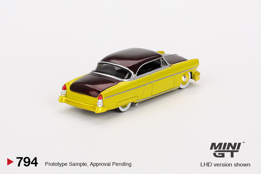 Mini GT 1:64 Lincoln Capri Hot Rod 1954 Lime Yellow (MGT00794-CH)
