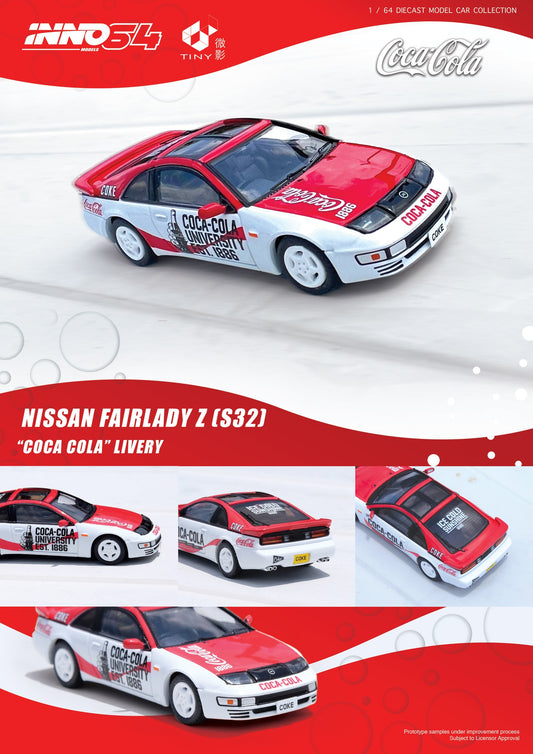 INNO64 1/64 NISSAN FAIRLADY Z (S32) Coca-Cola Livery