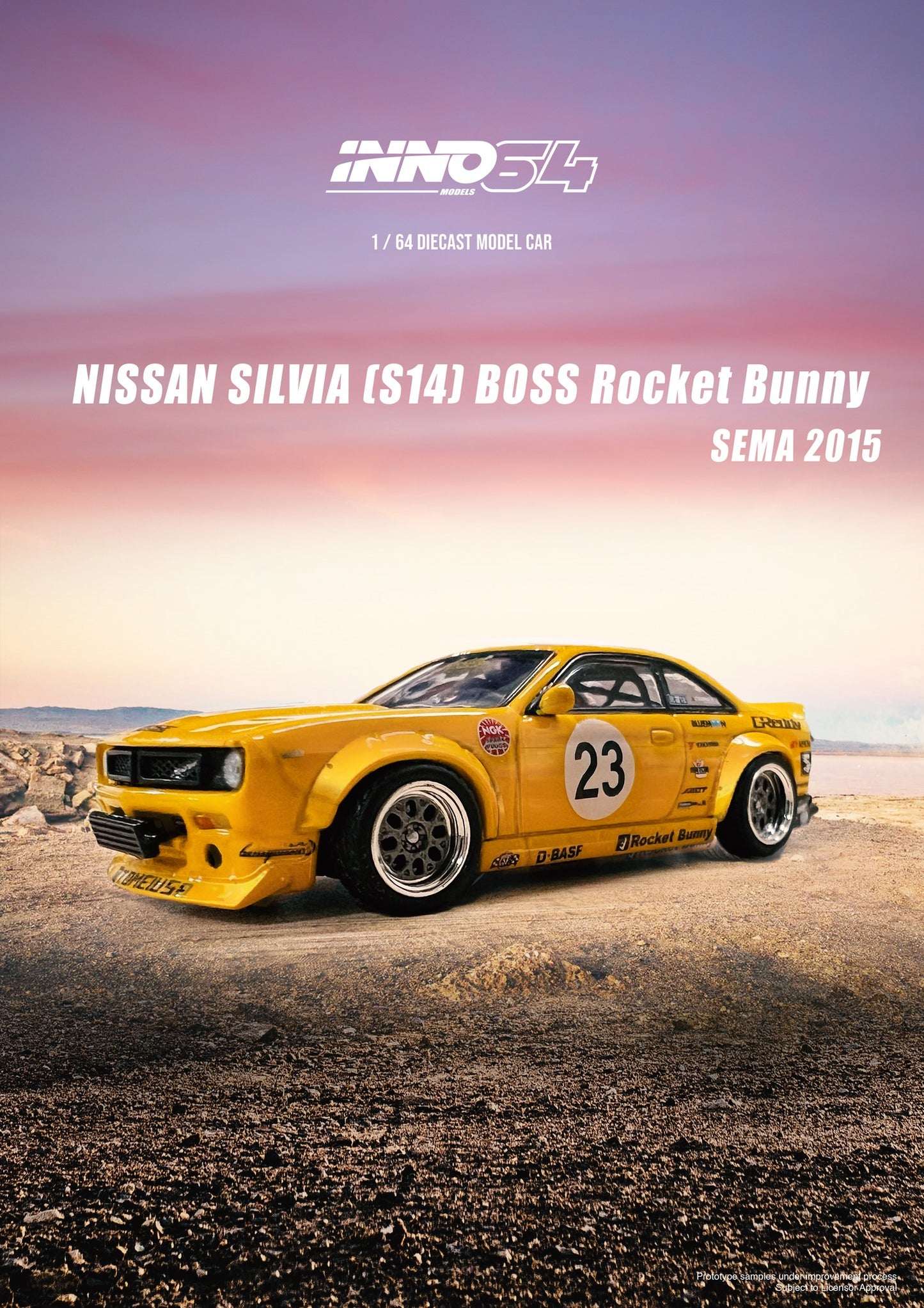 INNO64 1:64 Nissan Silvia S14 BOSS Rocket Bunny SEMA 2015