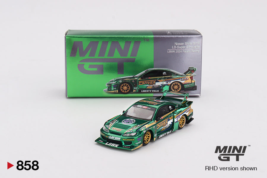 Mini GT 1:64 Nissan LB-Super Silhouette S15 SILVIA LBWK 2024 Fausto Racing (MGT00858-CH)