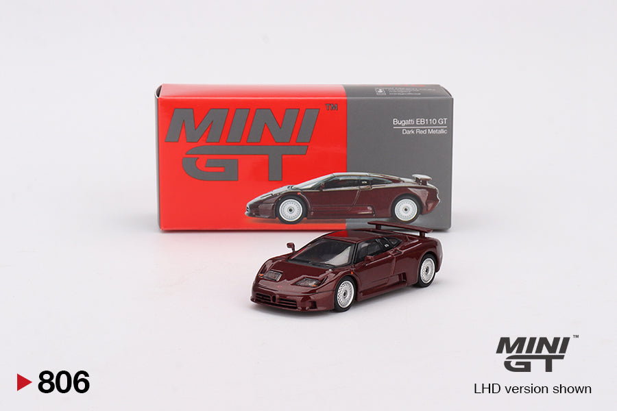 Mini GT 1:64 Bugatti EB110 GT Dark Red Metallic (MGT00806-CH)