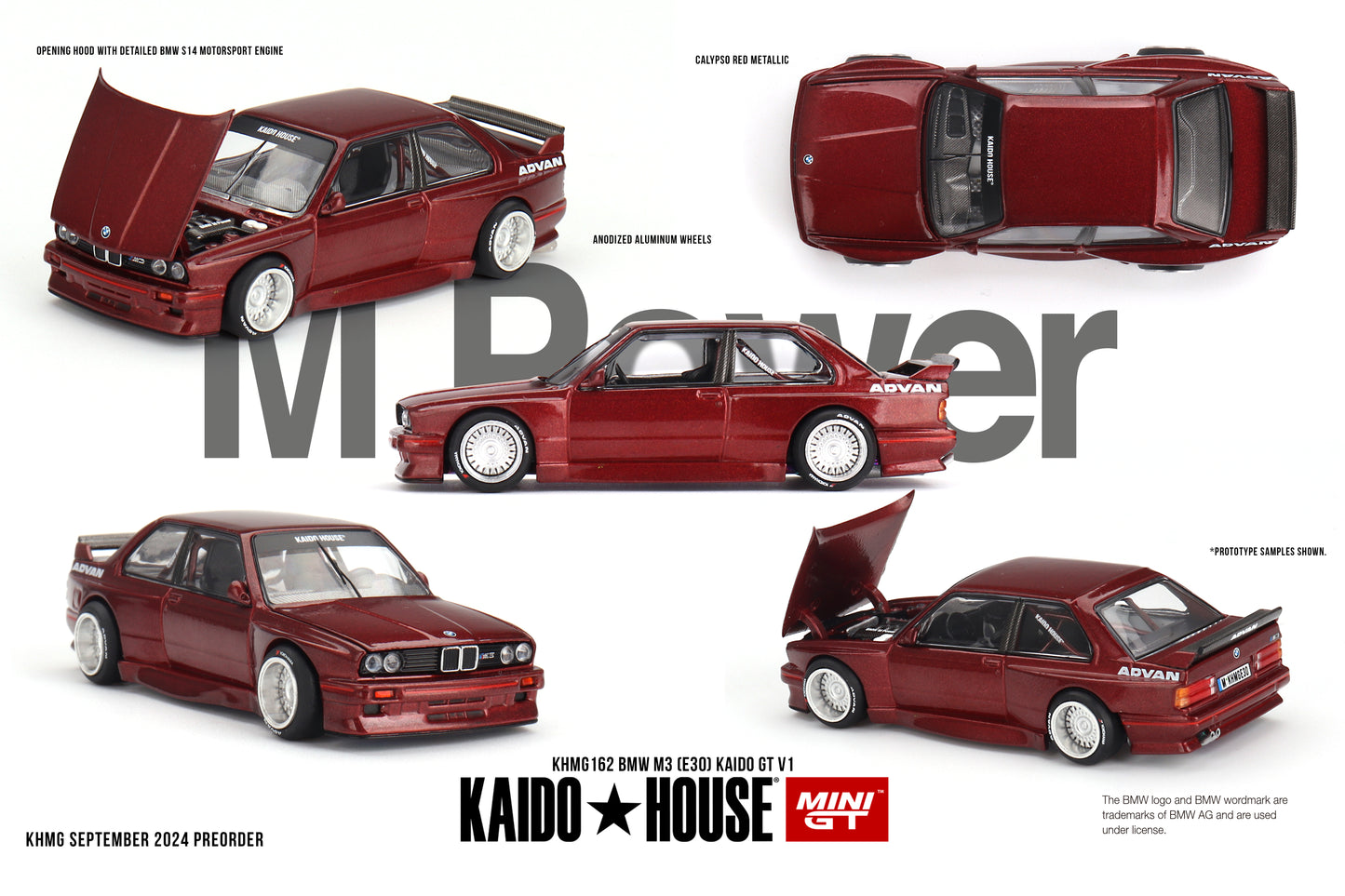 Mini GT 1:64 BMW M3 (E30) Kaido GT V1 KaidoHouse (KHMG162)