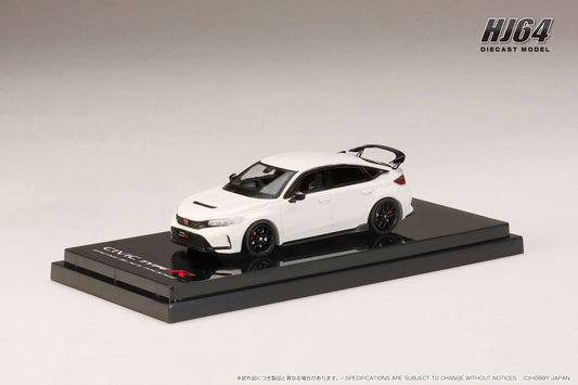 Hobby Japan 1/64 Honda CIVIC TYPE R FL5 Racing Black Package 2025 White Honda Official Licensed